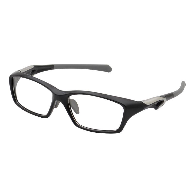 

Anlorr Anluoer Explosion-Proof Golf Glasses Frame Basketball Glasses Sports Eyewear Football Training Goggles#078 Black Silver