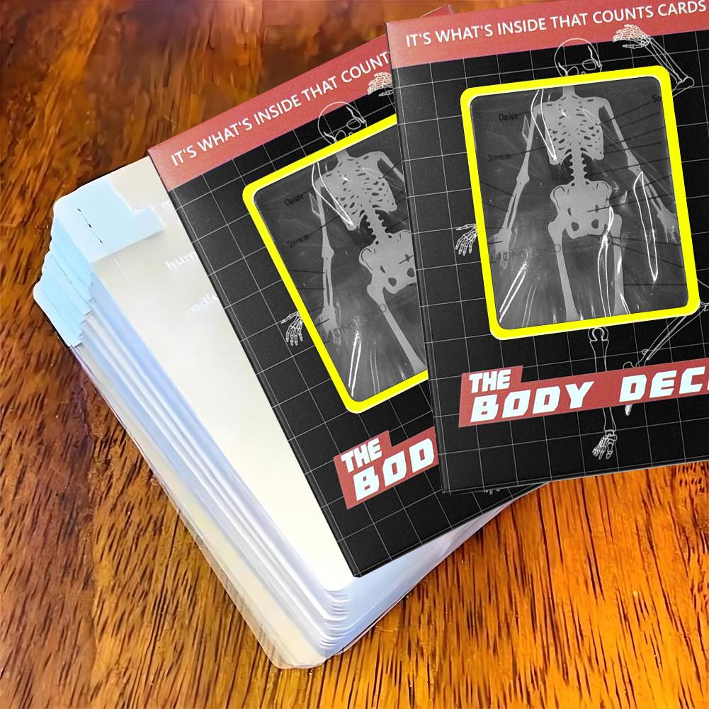 3D Image Educational Cards Reusable Funny Anatomy Poker Multi-Purpose Human Anatomy Playing Cards for Anatomy Enthusiasts China Mainland
