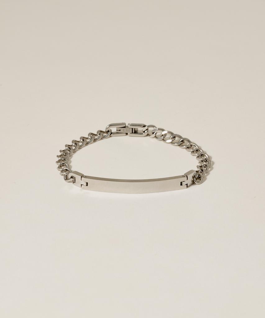 Novice Tokyo Plate Chain Bracelet [Stainless] / Silver