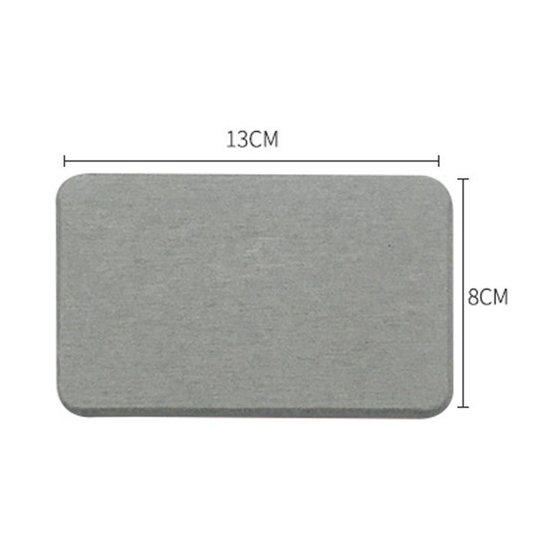 Diatomaceous Earth Soap Dish: Water-Absorbing Counter Rack and Draining Mat for Bathroom Toiletries.
