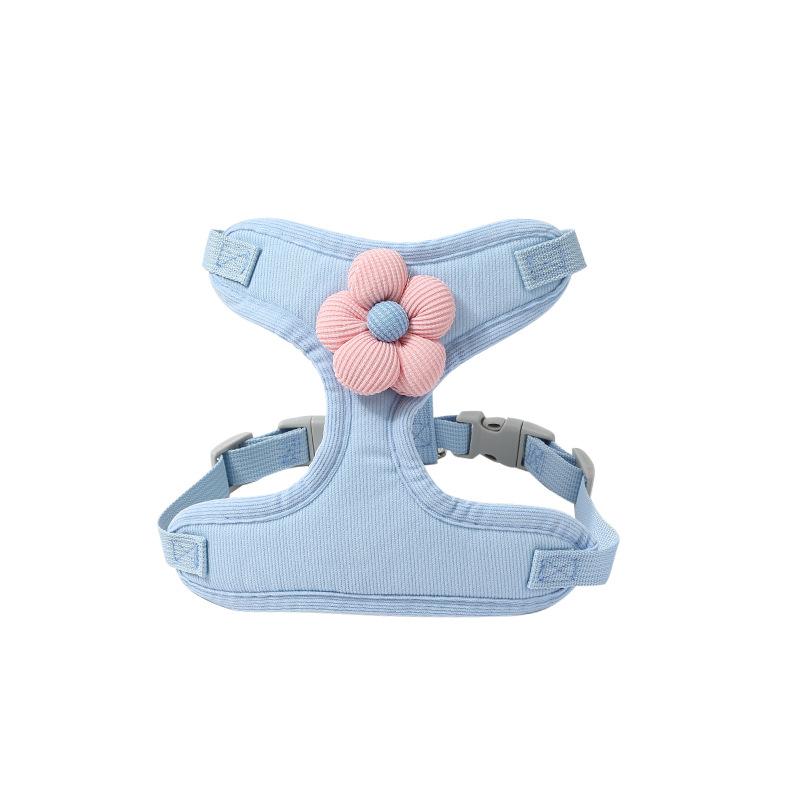 Pet Vest, Leash, Dog Cartoon Three-dimensional Accessories, Teddy Walking Dog Rope, Cat Going Out To Prevent Breaking Free from Chest and Back