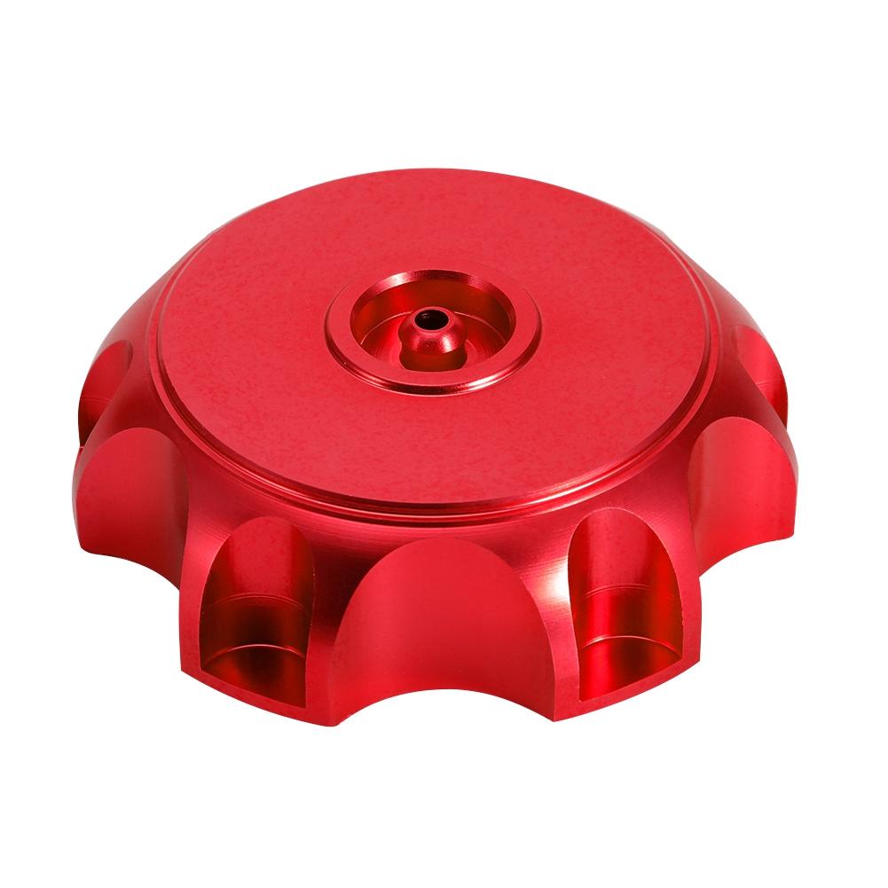 Motorcycle CNC Aluminum Gas Fuel Tank Cover Cap with Breather Vent (Red)