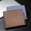 Denim Wallets Purses Men Women Inserts Business Foldable Cowhide Wallet Picture