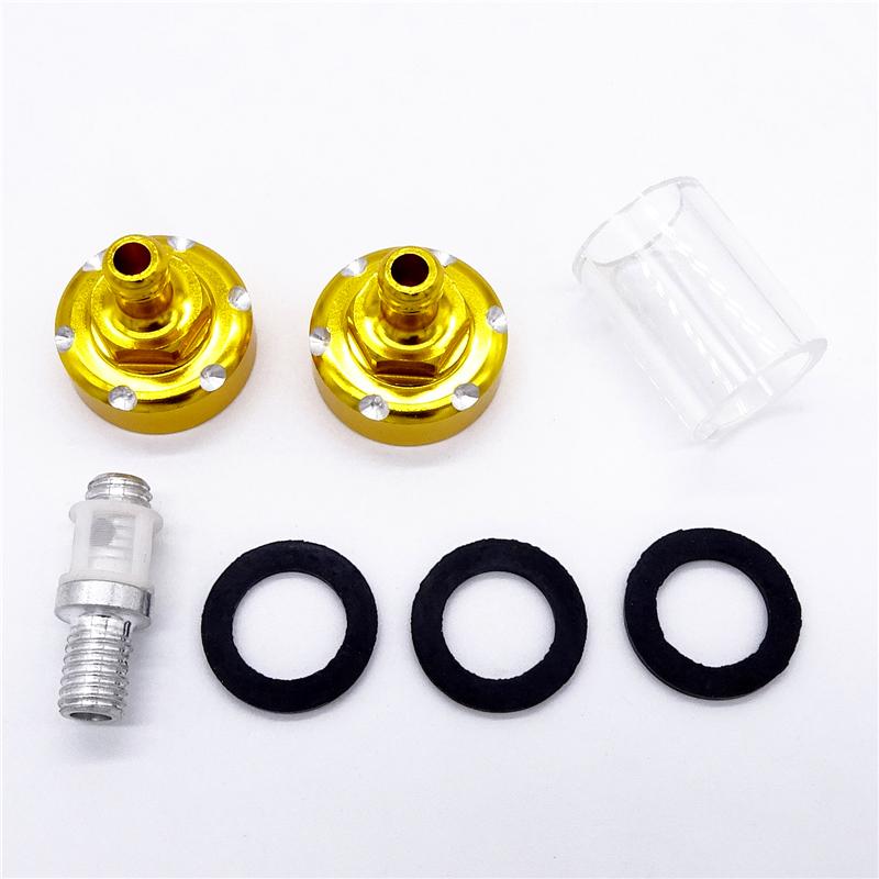 Univerzální 5 barev Motocyklový plynový palivový filtr Benzínový filtr Průhledné hadice Vnitřní otvor Sítko Příslušenství Moto