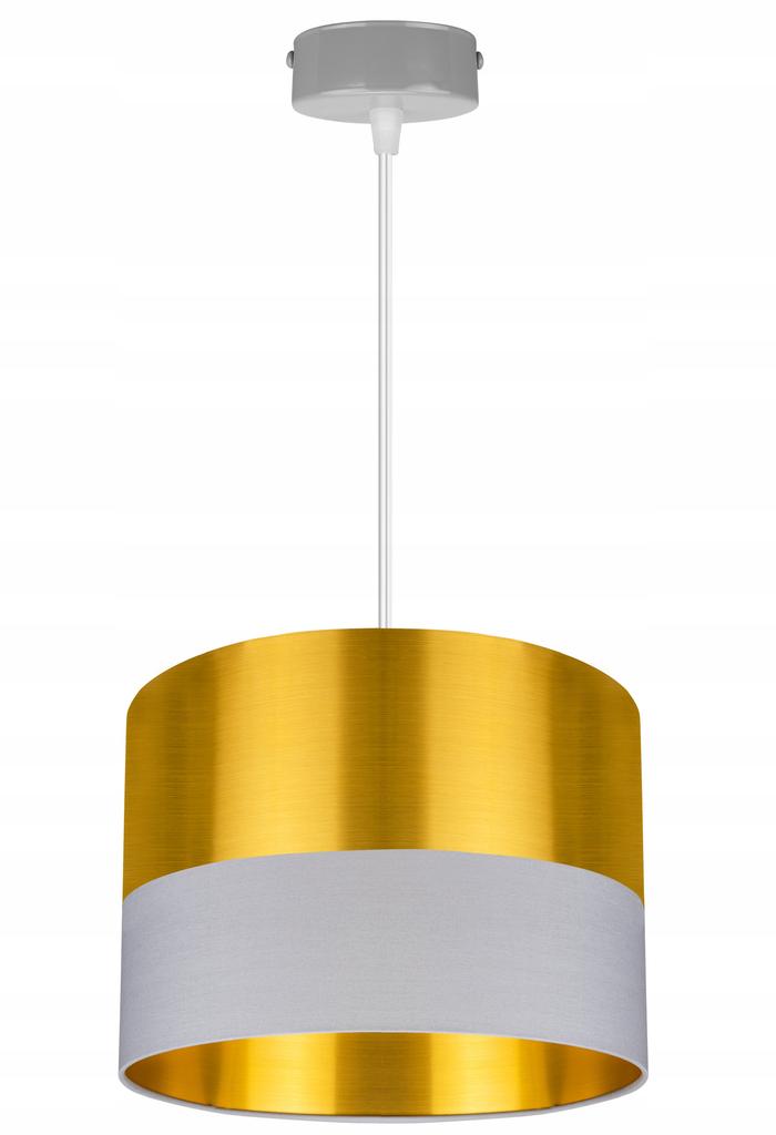 CEILING HANGING LAMP, GOLDEN LAMPSHADE, LED