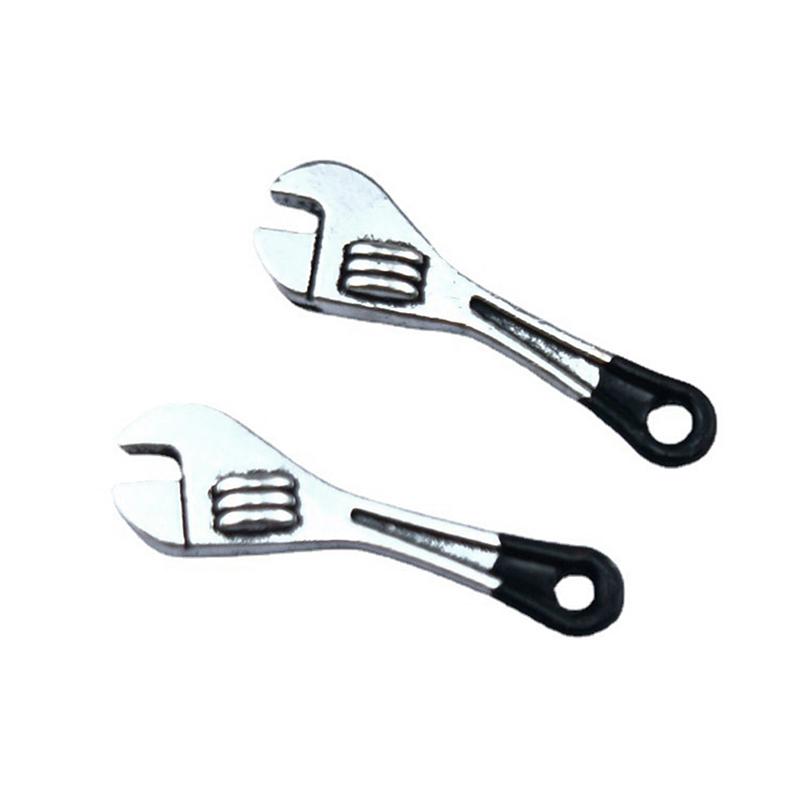 2Pcs Doll House Mini Home Decoration Simulation Maintenance Tool Wrench Hammer