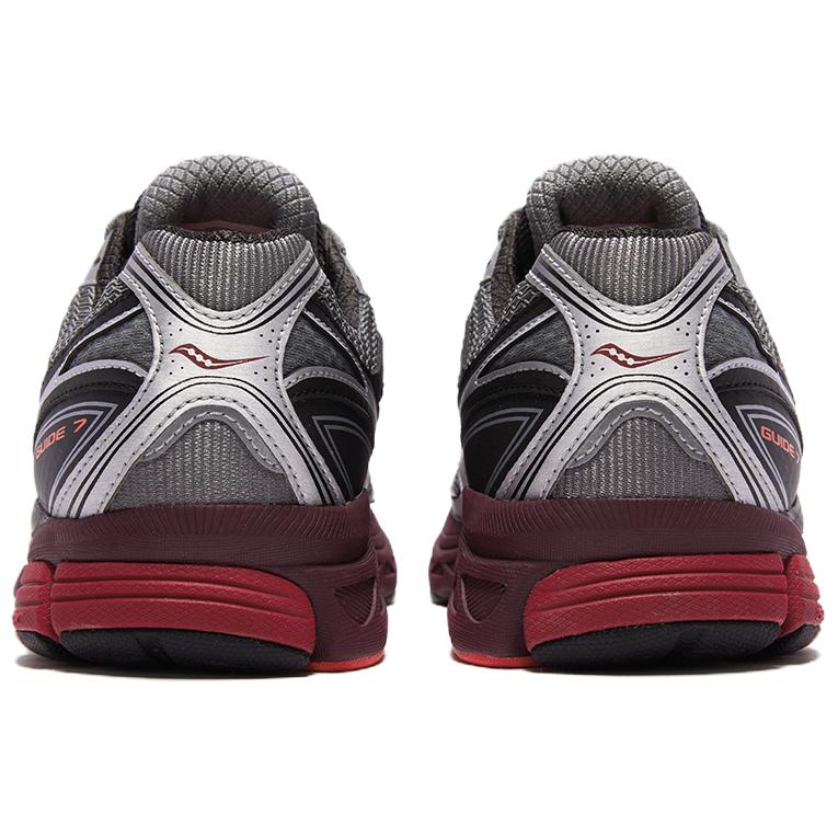 SAUCONY ProGrid Guide 7 Running Shoes Unisex Gray Red S101493-1013