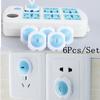 6Pcs Safety Protector Electric Socket Plugs for Outlets Protect Baby Power Socket Safety Lock Cover Security Lock Protection