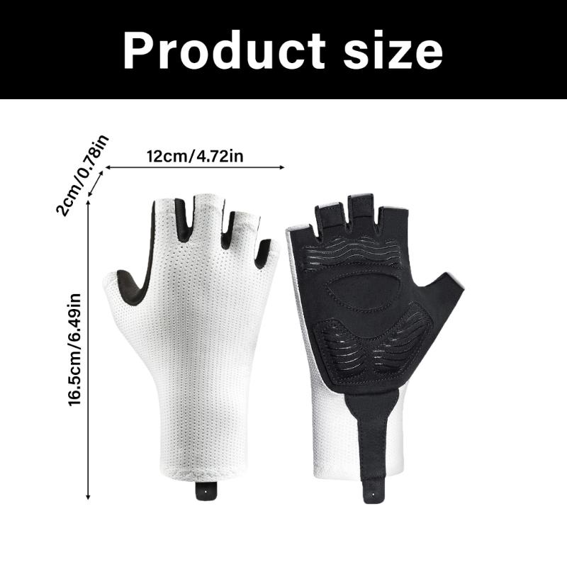 High Elastic Cycling Fitness Glove Quick Drying Breathable Sports Glove Nonslip Half Finger Fishing Glove Enduring