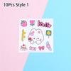 1/10Pcs Colorful PVC Stickers Waterproof Phone Water Bottle Decor  For Children Boys Girls