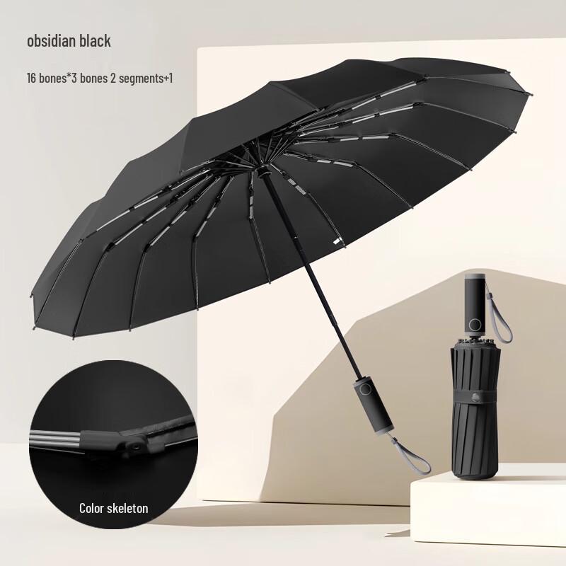 MAYDU Reinforced Automatic UV Sun/Rain Umbrella