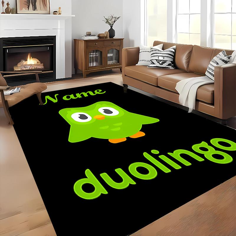 Custom personalization Duolingo Area Rug - Perfect For Kitchen, Bathroom,Laundry Room Decor Large Size Available,Gift All Seasons