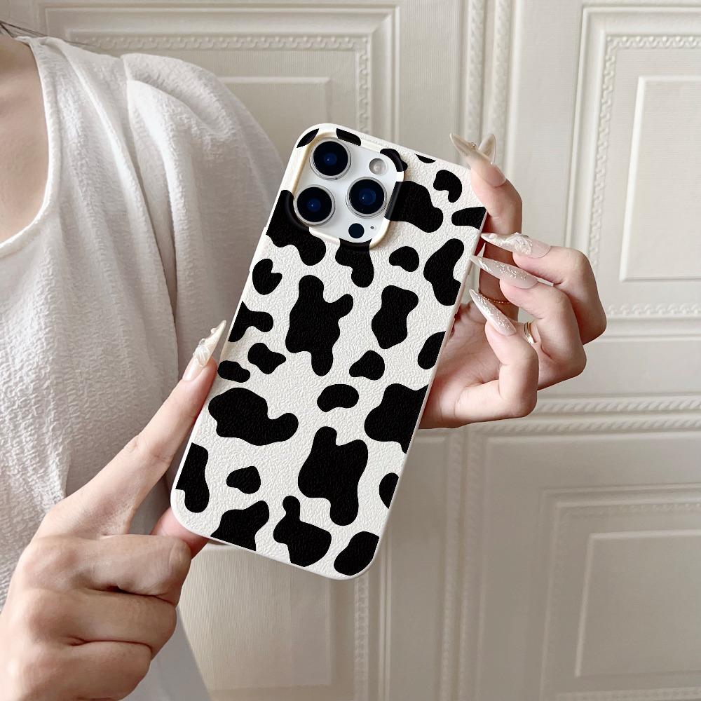 Cow pattern phone case suitable for iPhone 17 16 15 14 13 12 11 Pro/Max/Plus anti drop and shockproof back cover