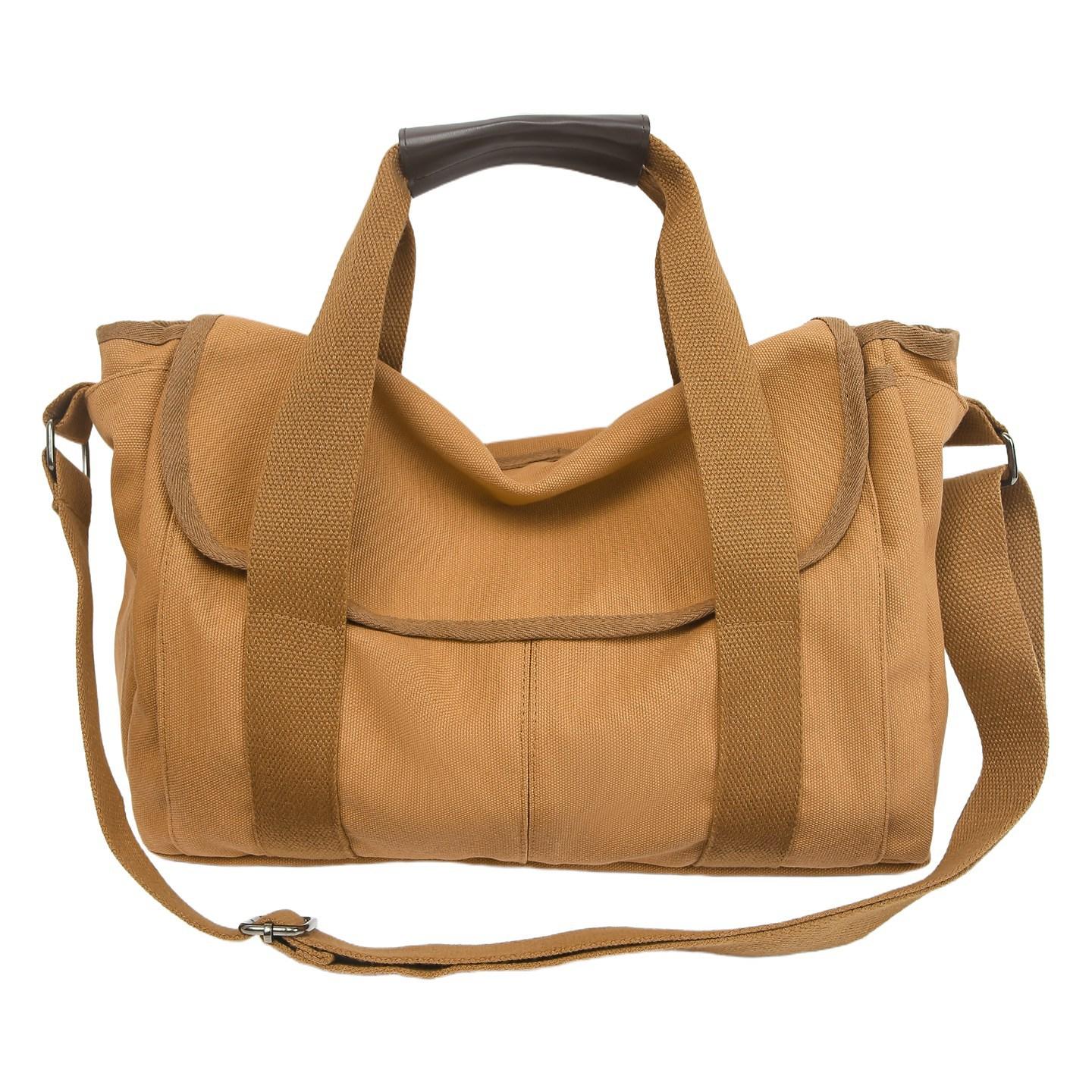 

Холщовая сумка Женская сумка через плечо Мужская легкая дорожная сумка на плечо Большая вместимость Студенческая сумка для занятий