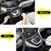 2 pieces Soft carbon fiber Car central control gear panel sticker for Mercedes-Benz V-Class 2015- Interior accessories