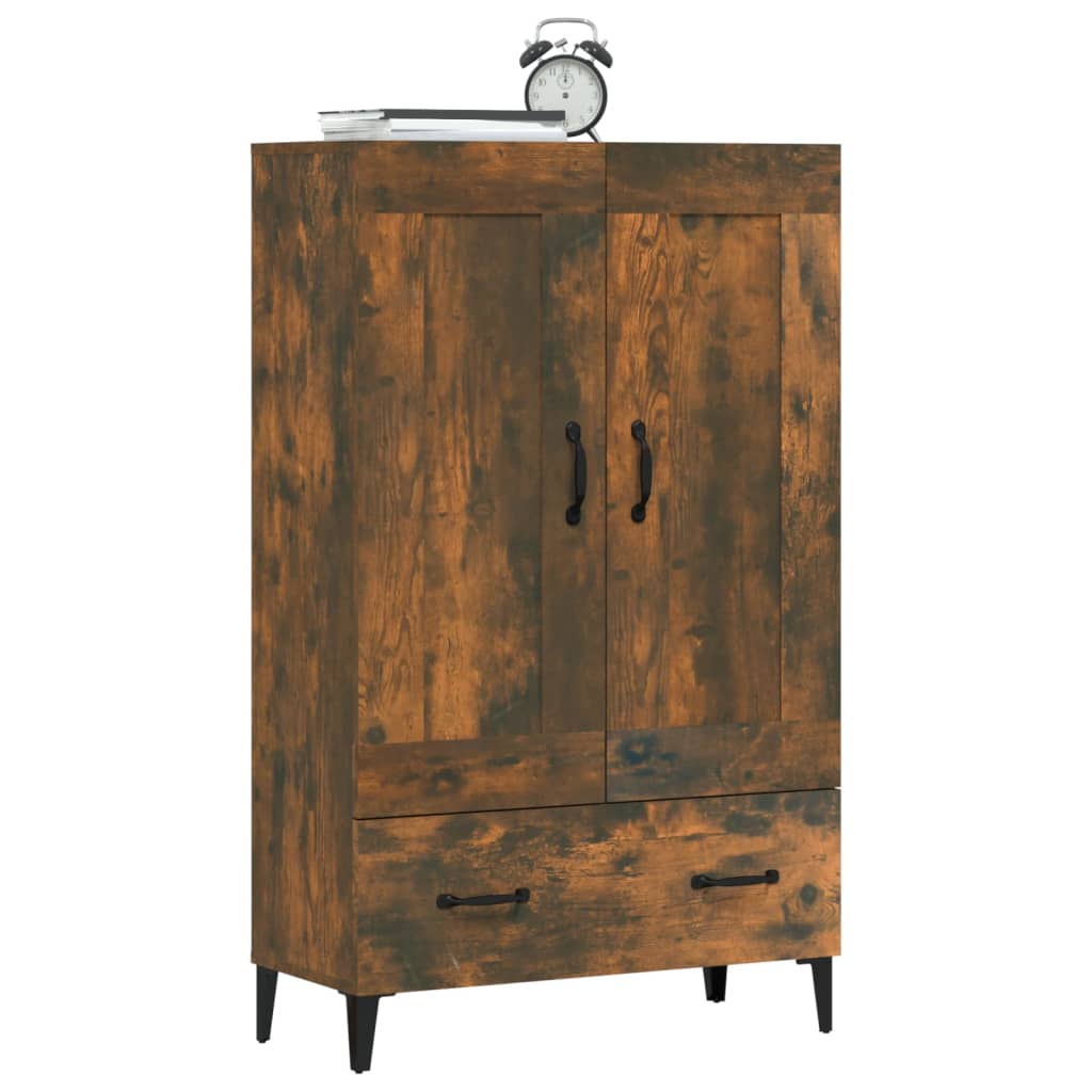 Vidaxl Cabinet, Smoked Oak, 70X31X115 Cm, Wood-Based Material