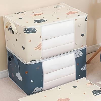 Extra-Large Space-Saving Foldable Storage Bag with Zipper & Handles - Dustproof Organizer for Clothes, Quilts | Ideal for RVs & Home Decor