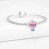 New 925 Silver Charm Bracelet Women Jewelry Travel Series Camera Air Balloon Motorcycle Accessories