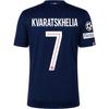 Nike Paris Saint-Germain 2025-2026 Season Home Fan Short Sleeve Football Shirt Men Tops Navy-Blue HJ4593-411