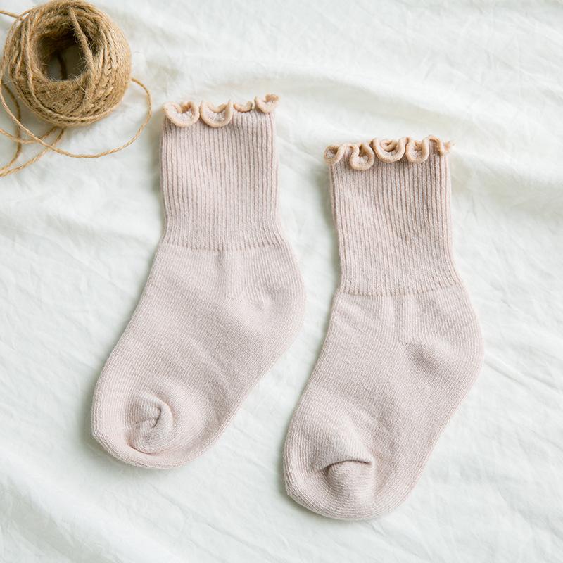 Herfst Baby Meisjes Jongens Effen Witte Zachte Katoenen Sokken Peuters Kinderen Ruche Prinses Kousen voor 1-10Y Pasgeboren Kinderen Baby