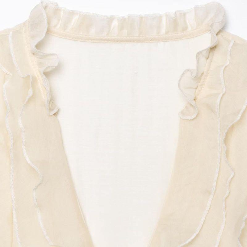 Kaslead New Arrival Women's Clothing Fashion Style Fashion Laminated Decoration Vertical Tops 5029108 423