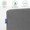 Fitted sheet 90x200 elastic JERSEY 100% COTTON color gray