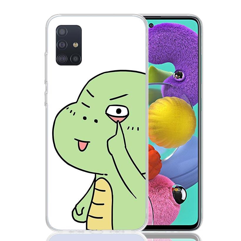 Dinosaur Cartoon Cute Phone Case For Samsung Galaxy A52 A32 A22 A12 A02S A50S A30S A51 A31 AA71 Note 20 Ultra 10 S10 Plus Galaxy