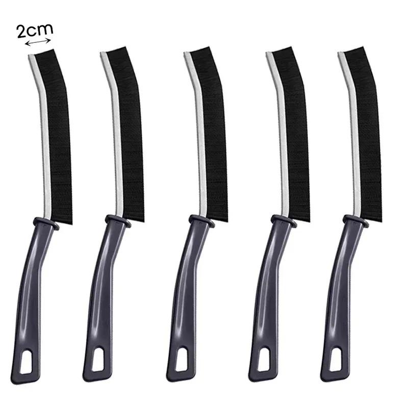 1/4 Pack Crevice Brush Multi-Functional Hard-Bristled Long Toilet Cleaning Artifact Dead Corner Toilet Bathroom Long-Handled Groove Kitchen Shoe Brush