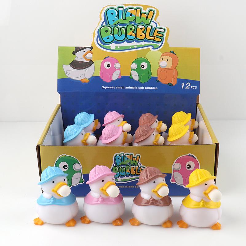 

1Pcs Soft Spit Bubble Toy Cute Anti-Stress Ball Soft Sticky Squishi Stress Relief Toy Squeeze Duck Ball Sensory Fidget Fun Gift
