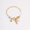 GEMCHIC Damen Sommer Meeresmuschel Charms Armband Edelstahl Gold Strandurlaub Schmuck