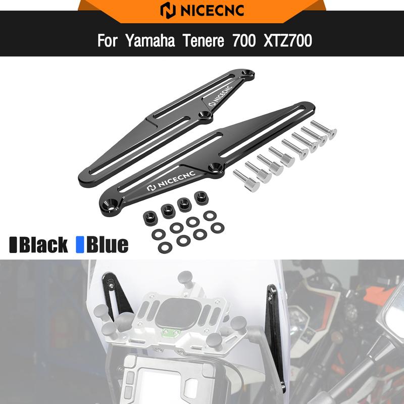 For Yamaha Tenere 700 T700 XTZ700 2019-2024 Windscreen Adjusters Windshield Bracket T7 Rally Edition 2020-2024 World Raid 2022