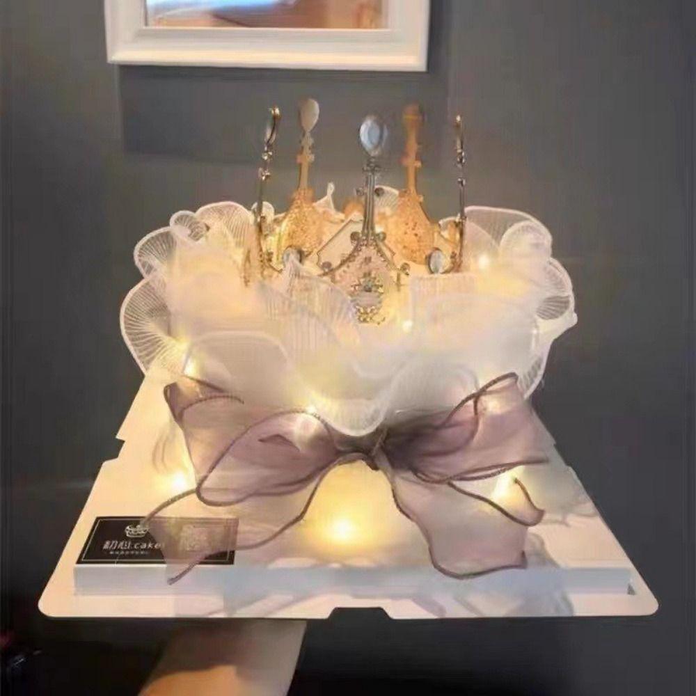 1Pcs Packaging Supplies Cake Border Collars For Mother's Day Thanksgiving Birthday