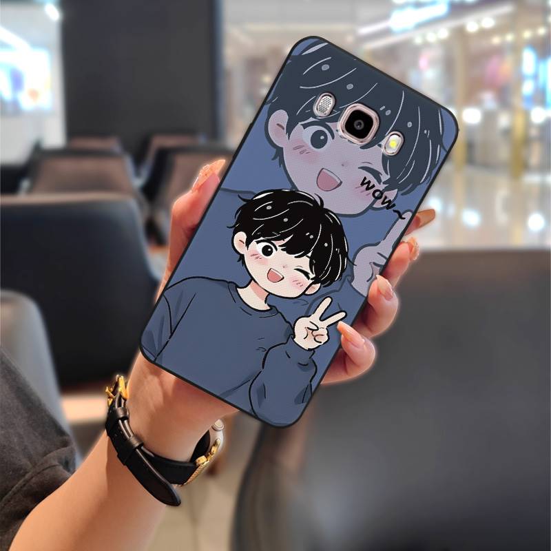 Full wrap Anti-dust Phone Case For Samsung Galaxy J510/J5 2016/J5108 Shockproof Soft case Graffiti Phone Pouch Couple