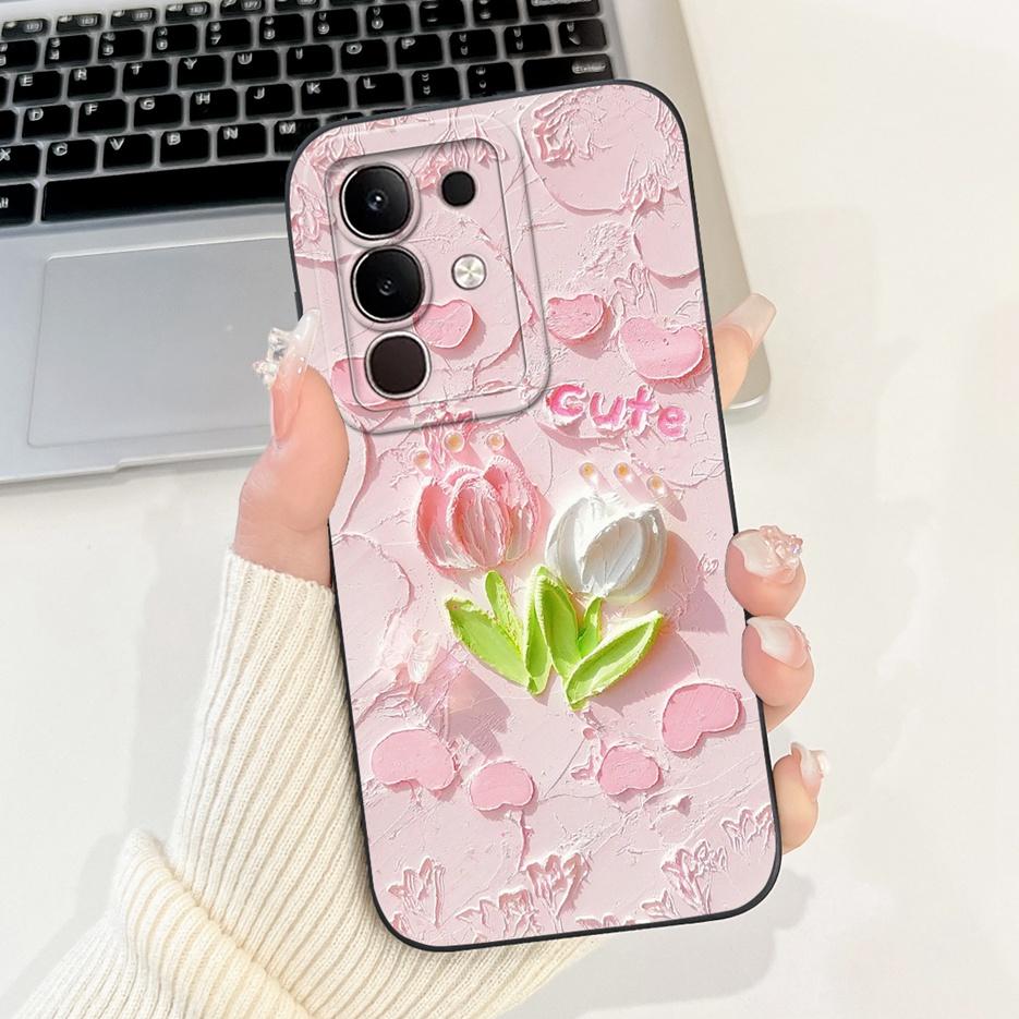 For Vivo Y29 4G 5G Case Fashion Rabbit Cartoon Cover Shockproof Phone Case For Vivo Y29s Y 29 S VivoY29 5G V2420 Soft TPU Fundas