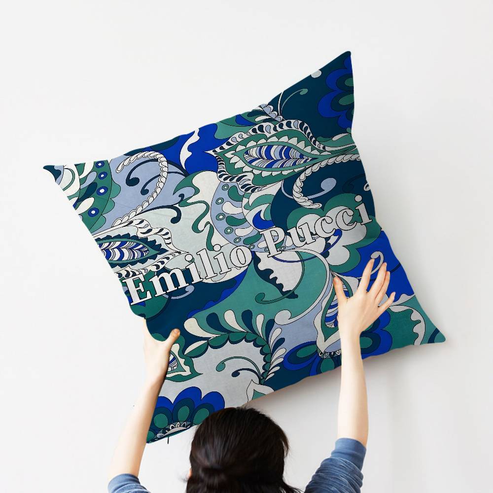Fashion EEEEmilio logo PPucci Maple Design Cushion Cover Happy Autumn Harvest decor Holiday Decorati Pillow Cover