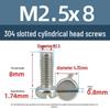 Yigu 304 Stainless Steel Slotted Pan Head Screws M1.6-M10