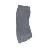 Men's Spring and Summer Sweat Absorption Deodorization Antibacterial Solid Color Boneless Short Tube Five Finger Socks