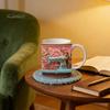 Personalized Accent Mug Crochet Ceramic Coffee Cup Yarn Hooks And Tools Design Knitting Mom Gift for Crocheting Moms Grandma Wife Daughter