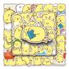 50 Cartoon Yellow Chick Stickers: Waterproof, Hand-Painted, Non-Infringing DIY for Phone Cases & Luggage.