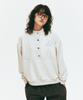Polli (Unisex) Easy Button-Down Sweatshirt Oatmeal