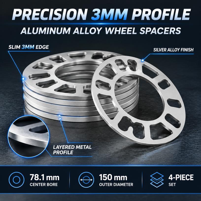 Aluminum Alloy Wheel Spacers Universal for 4/5 Lug Corrosion Resistant