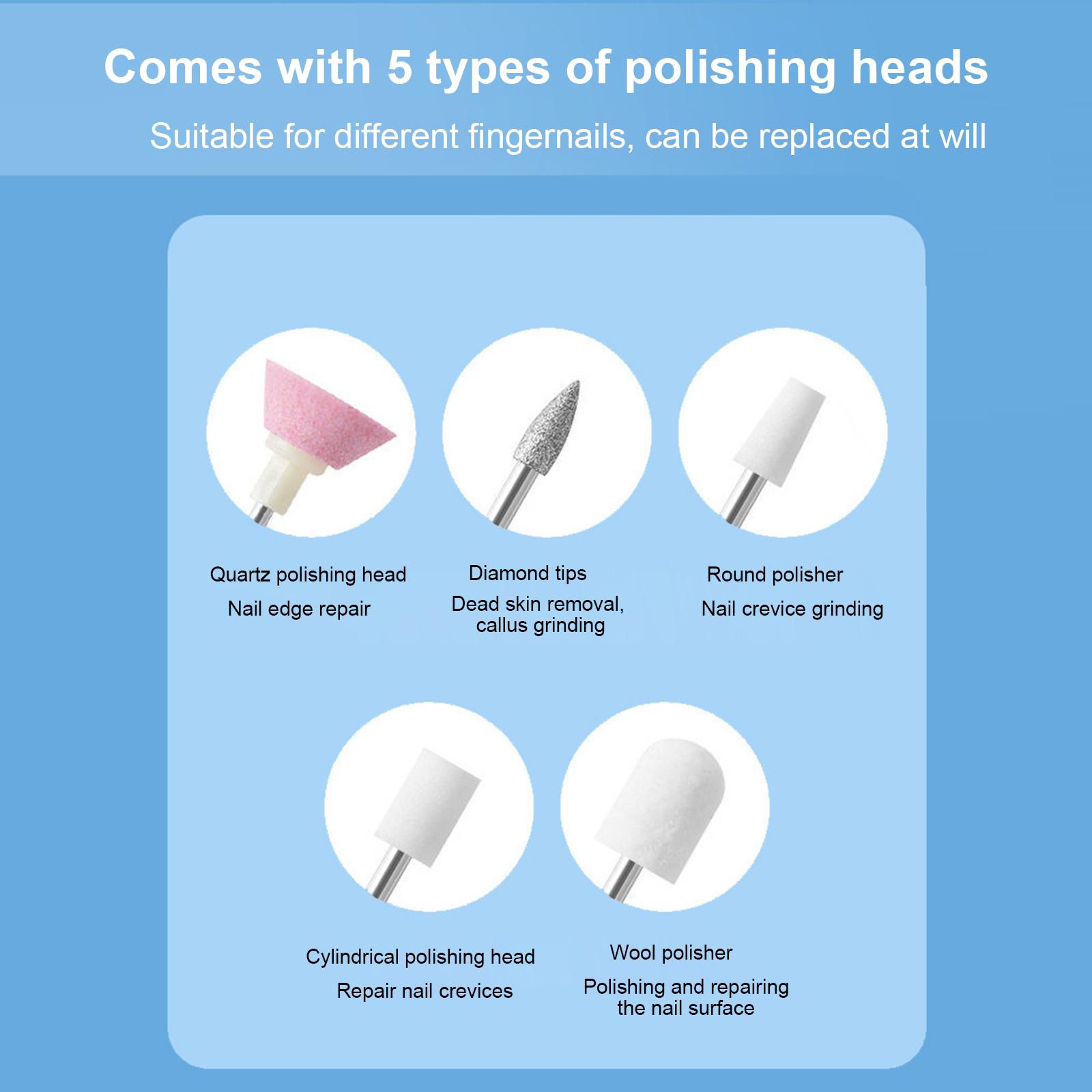 USB портативная шлифовальная машинка для ногтей — фото 4