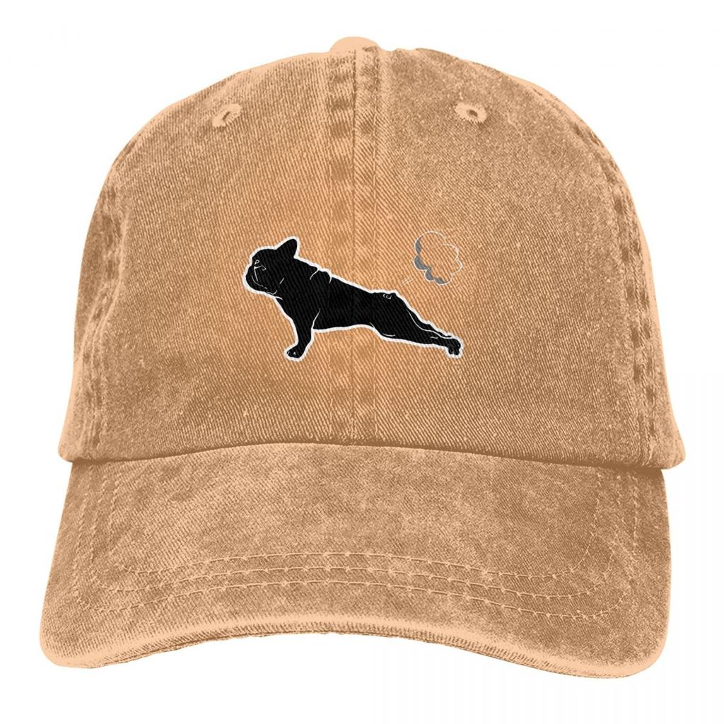 Französische Bulldogge Yoga Pose Baseballkappe Herren Hüte Damen Schirmmütze Schutz Snapback Hundeliebhaber Kappen