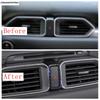 Car Dashboard Warning Light Lamp Alert Push Button Switch Frame Sticker Cover Trim Accessories For Mazda CX5 CX-5 2017 - 2024 KF