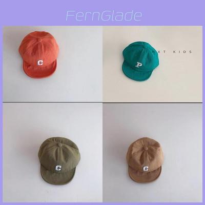 Baby Frühling Herbst Gestickte Buchstaben Baseballkappe Mit Sonnenschutz Für Kleinkinder