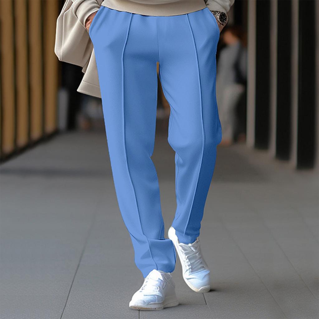 Men's Trousers Suit Pants Casual Golf Pants Light Luxury Drawstring Pants