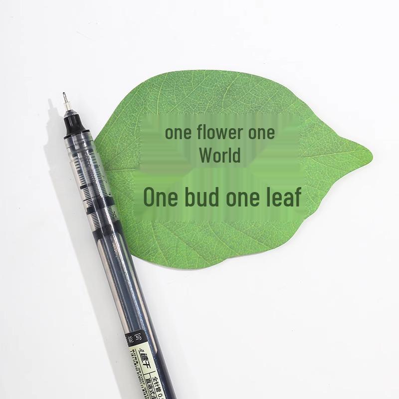 Creative Leaf Sticky Note Pads - Cute Memo Stickers, DIY Message Book Labels