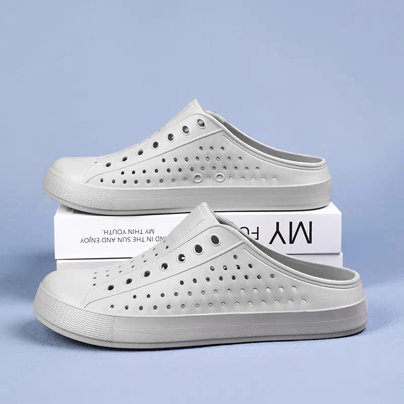 Men's & Women's Semi-slippers Waterproof and Breathable One-pedal Casual Shoes Summer Sandals Light Men's Flat Shoes Outdoor.