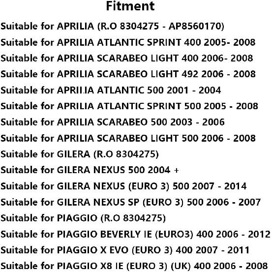 Fuel Injector, Compatible with Aprilia, Gilera, Piaggio, MotoGuzzi, MV AGUSTA, IWP048, 8304275, 85601870