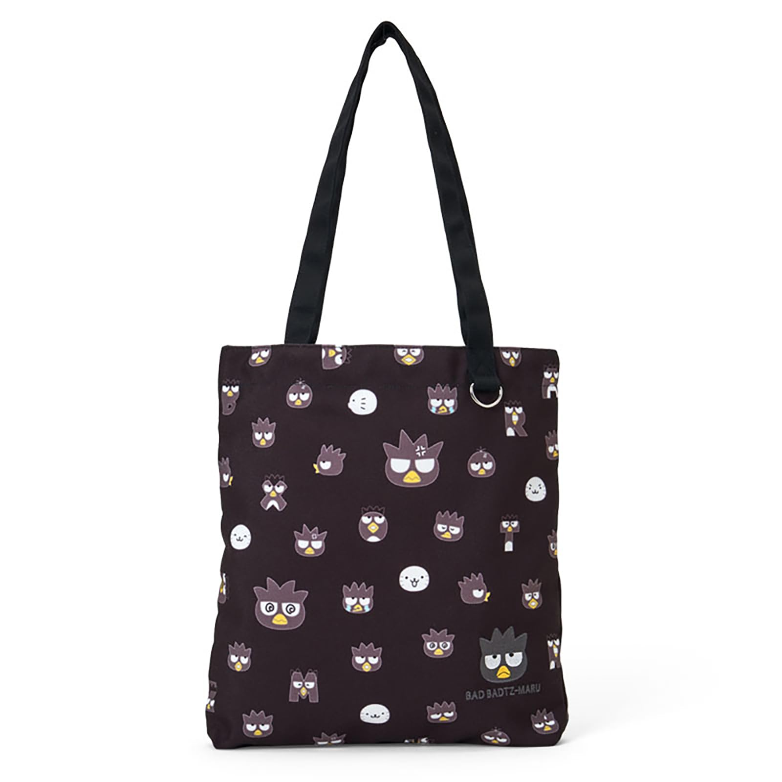 Sanrio Tote Bag Funny Face A4 Suitable for ages 3 and 753530 (Hangyodon & Badtz-Maru Design) Badtz-Maru Size, up,